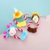 Dibujos animados juguetes para mascotas gatos perros roer dientes molares cuerda de algodón ultra suave clip pies animales suministros para mascotas entrenamiento props interactivos details Picture